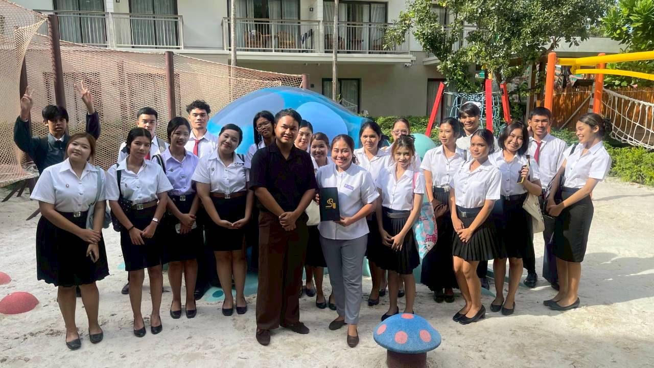 นักศึกษาโรงแรม เรียนรู้ประสบการณ์จริง ณ Holiday Inn Resort Samui Bophut Beach
